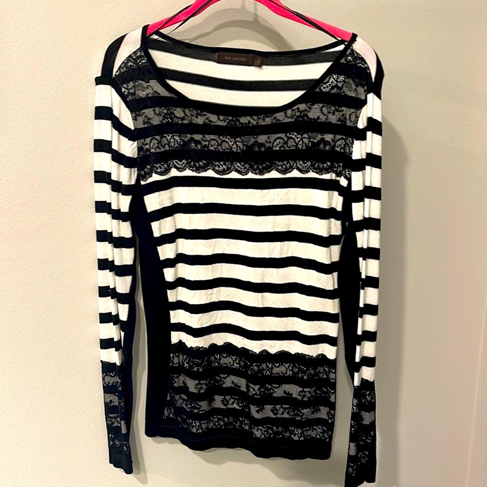 The Limited long sleeve knit shirt, light sweater